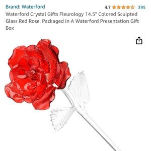 Waterford fleurology red rose
